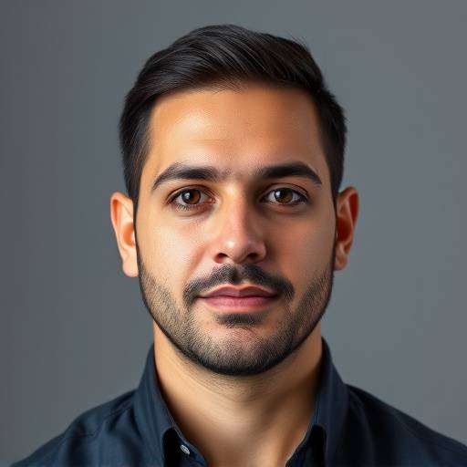 Headshot of Carlos Ramirez, a cybersecurity instructor at NovaTech Academy, looking directly at the camera.
